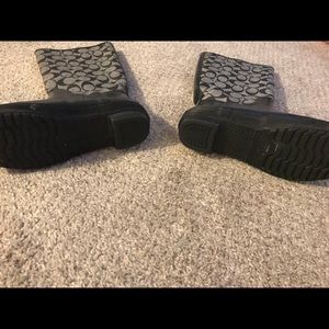 Coach rain boots size 7